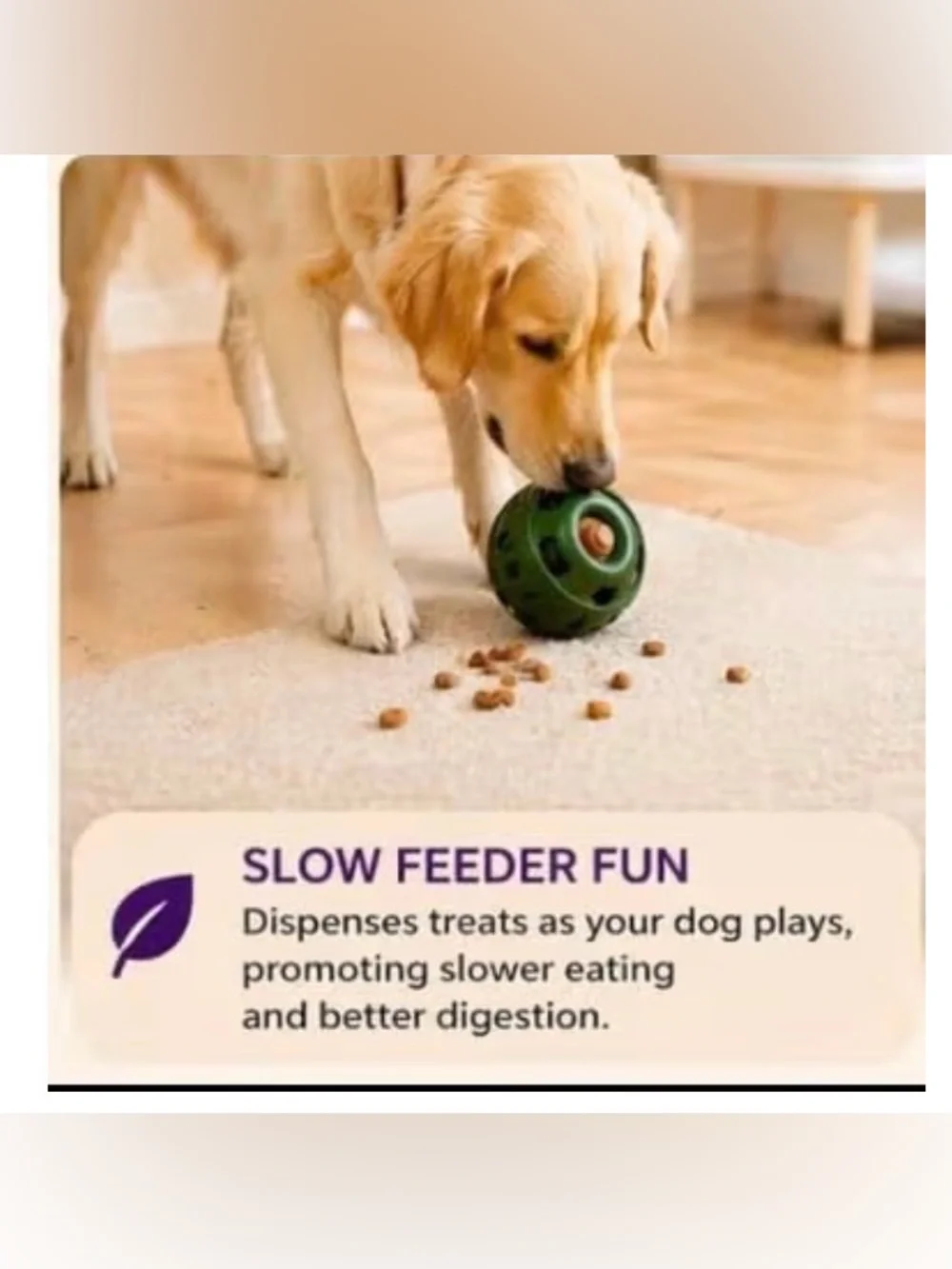 Dog Treat Dispensing Toy Set, Interactive Slow Feeder Tray and Puzzle Ball for M